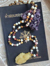Load image into Gallery viewer, Yellow Jade Goldish Mala