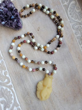 Load image into Gallery viewer, Yellow Jade Goldish Mala
