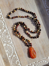 Load image into Gallery viewer, Brown Buddha Mala Set