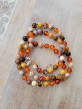 Load image into Gallery viewer, Orange Buddha Mala Set