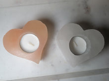Load image into Gallery viewer, Selenite Heart Candle Holder
