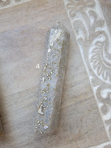 Druzy Vein Ocean Jasper Tower