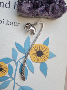 Silver Elephant Bookmark