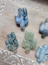 Load image into Gallery viewer, Moss Agate and Prehnite Cactus
