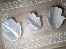 Load image into Gallery viewer, Selenite Hamsa Bowl
