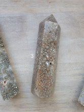 Load image into Gallery viewer, Druzy Vein Ocean Jasper Tower
