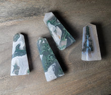 Load image into Gallery viewer, Moss Agate Flat Tower
