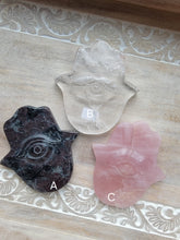 Load image into Gallery viewer, Carved Gemstone Hamsa
