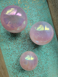 Angel Aura Quartz Spheres