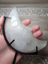 Load image into Gallery viewer, Carved Quartz Moon with Stand
