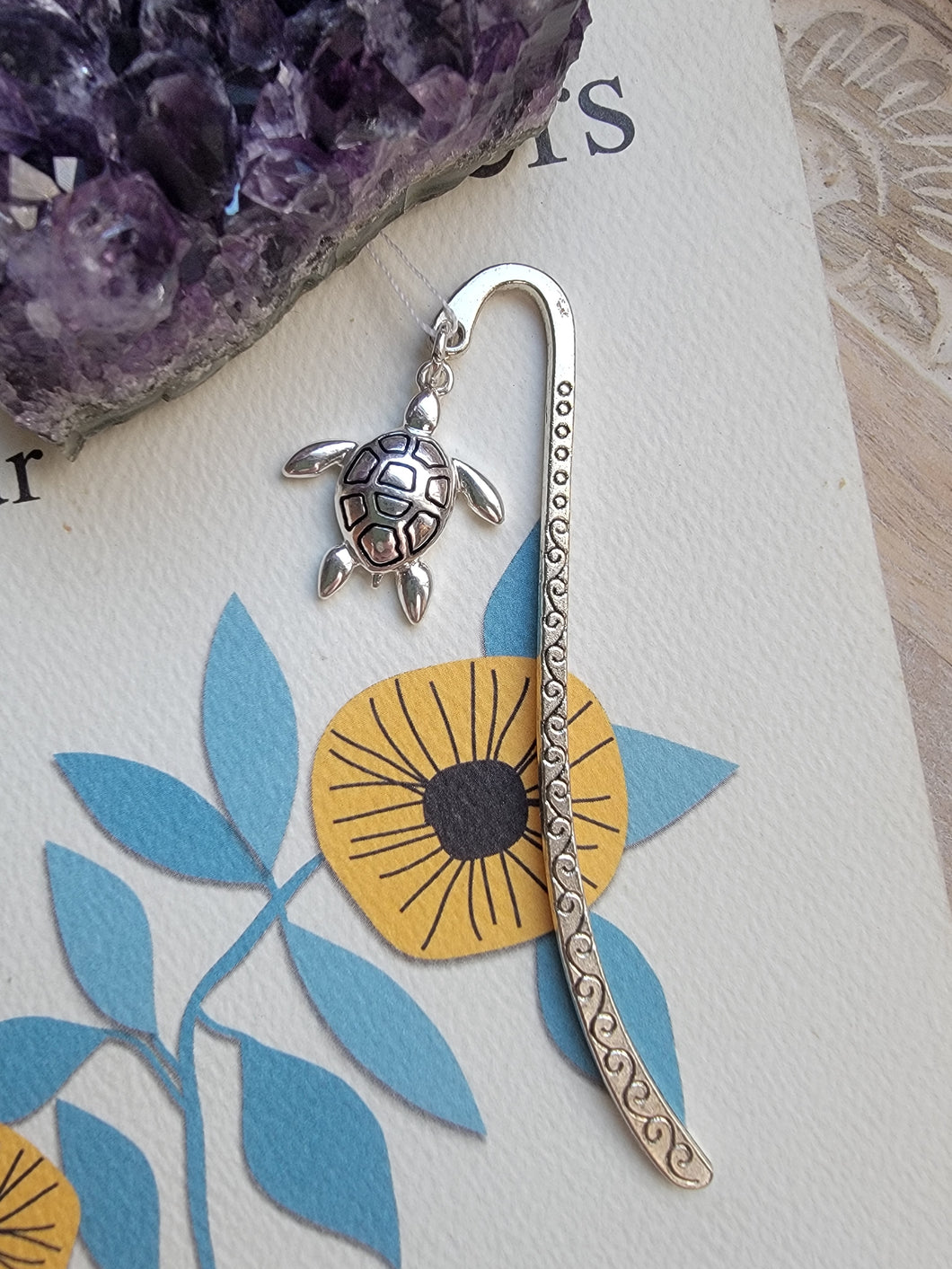 Silver Turtle Bookmark