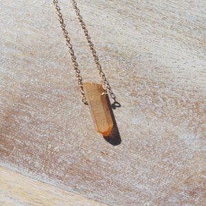 Treated Quartz Necklace