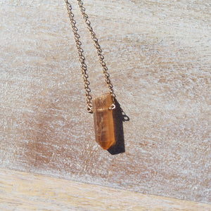 Treated Quartz Necklace