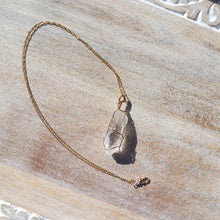 Load image into Gallery viewer, Handwrapped Quartz Point Necklace
