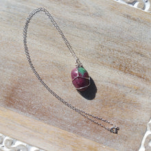 Load image into Gallery viewer, Ruby Zoisite Necklace
