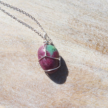 Load image into Gallery viewer, Ruby Zoisite Necklace
