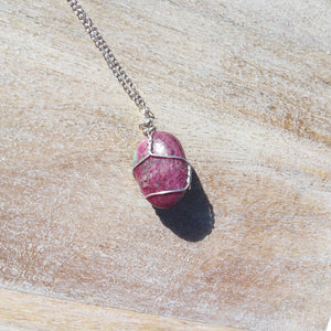Ruby Zoisite Necklace