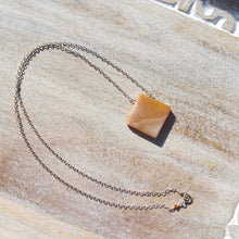 Load image into Gallery viewer, Yellow Opal Silver Necklace
