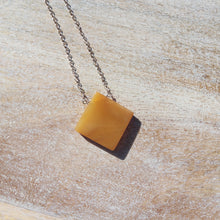 Load image into Gallery viewer, Yellow Opal Silver Necklace
