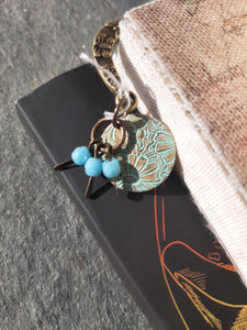 Antique Flowered Bookmark