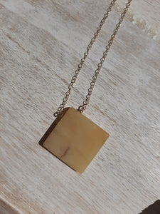 Yellow Opal Gold Necklace