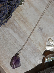 Natural Amethyst Point Necklace