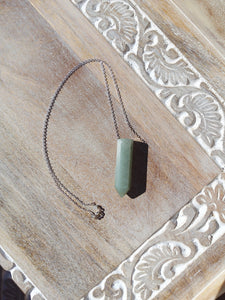 Green Aventurine Point Necklace