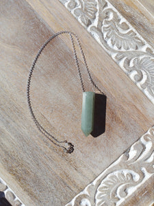 Green Aventurine Point Necklace