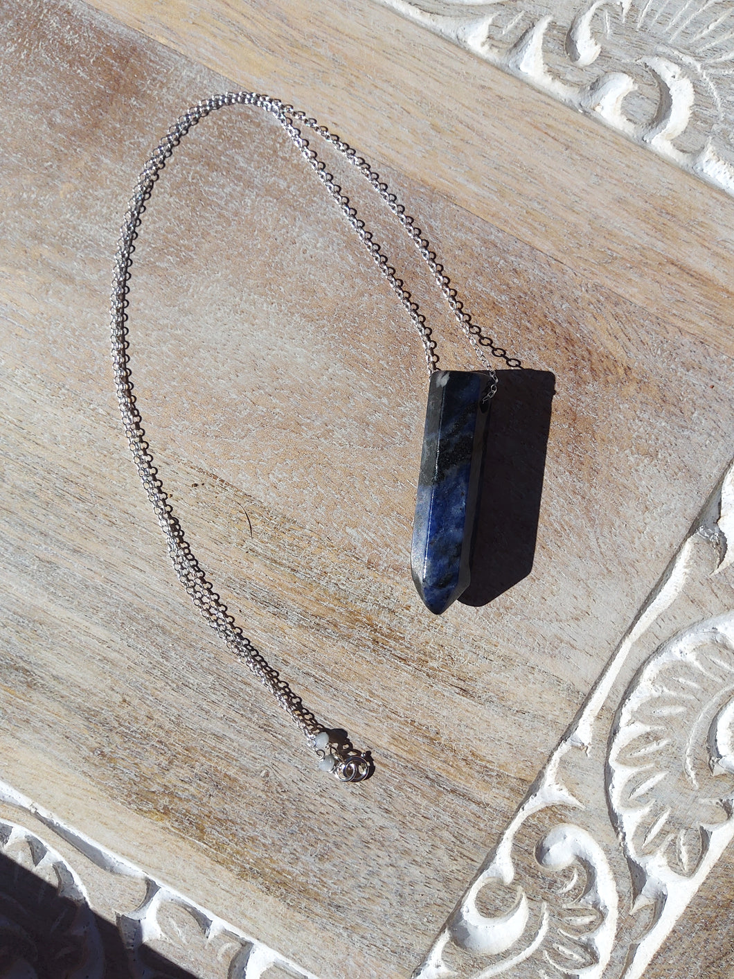 Sodalite Point Necklace