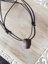 Load image into Gallery viewer, Amethyst on Cotton Cord Necklace
