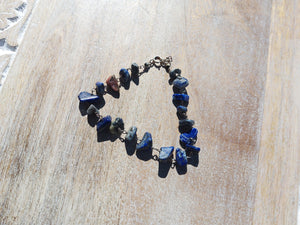 Lapis Lazuli Handwrapped Bracelet