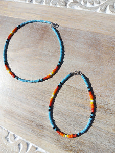 Sunrise Bracelet and Anklet Set