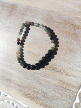 Load image into Gallery viewer, Agate and Lava Stone Essential Oil Bracelet
