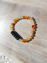 Load image into Gallery viewer, Carnelian and Lava Stone Essential Oil Bracelet
