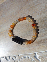 Load image into Gallery viewer, Carnelian and Lava Stone Essential Oil Bracelet
