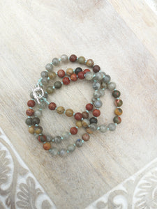 Triple Wrap Gemstone Bracelet