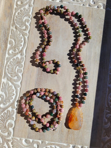 Pink Buddha Mala Set