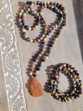 Load image into Gallery viewer, Matte Gray Buddha Mala Set
