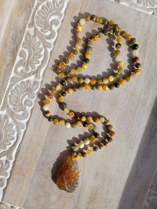 Yellow Buddha Mala Set