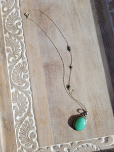 Chrysoprase Pendant Necklace