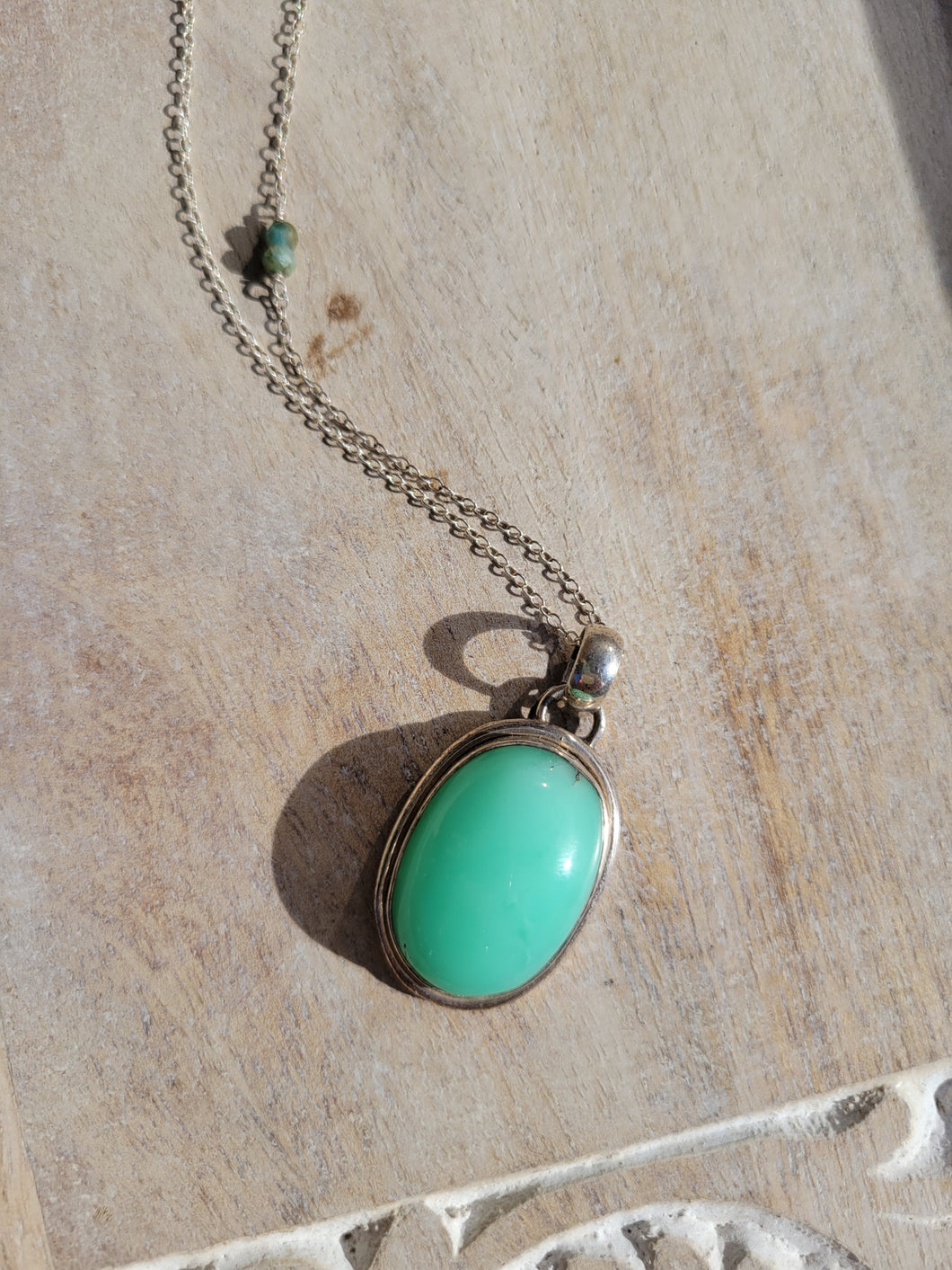 Chrysoprase Pendant Necklace