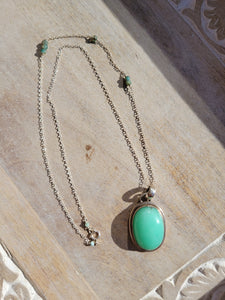 Chrysoprase Pendant Necklace