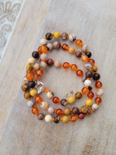 Load image into Gallery viewer, Orange Buddha Mala Set
